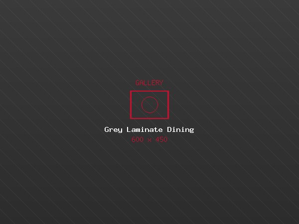 Grey laminate flooring in dining room